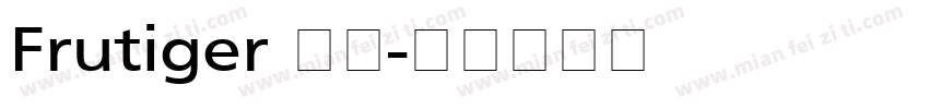 Frutiger 字体字体转换